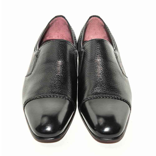 Mario Manzoni Black Genuine Deer Skin Double Gore Slip-On