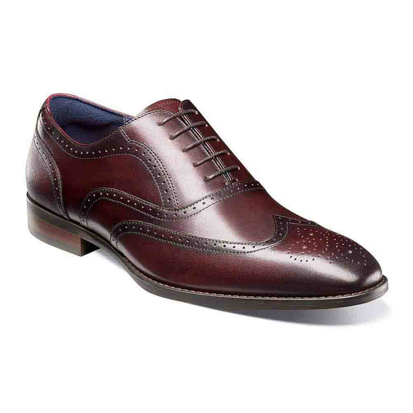 Stacy Adams Burgundy KAINE Wingtip Oxford Shoes