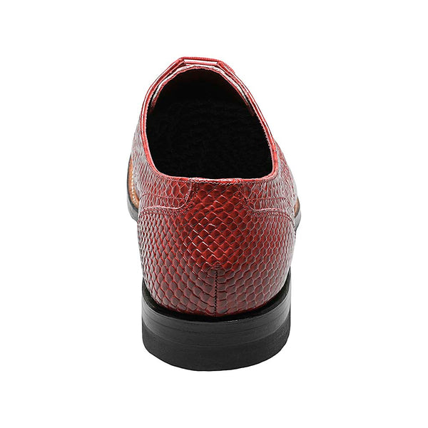 Stacy Adams Madison Red Anaconda Print Oxford