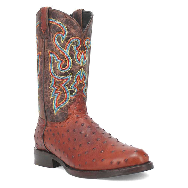 Dingo's Saw Buck Brown Lizard Print Leather Boots