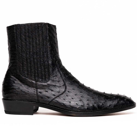 Marco Di Milano Giorgio Dress Black Ostrich Quill Boots