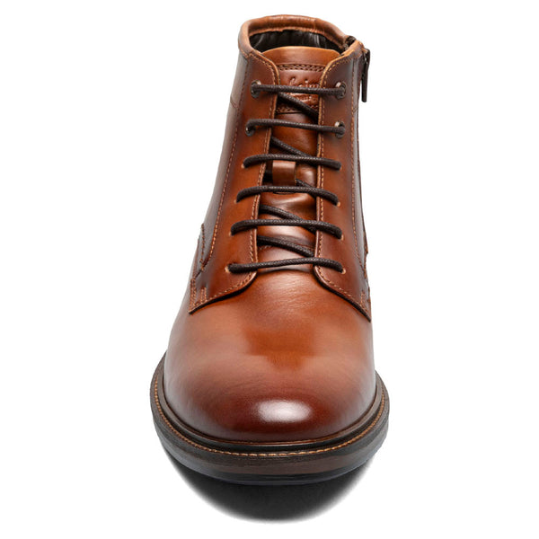 Florsheim Forge Plain Toe Cognac Lace Up Boots