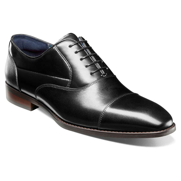 Stacy Adams Kallum Black Cap Toe Oxford Shoes