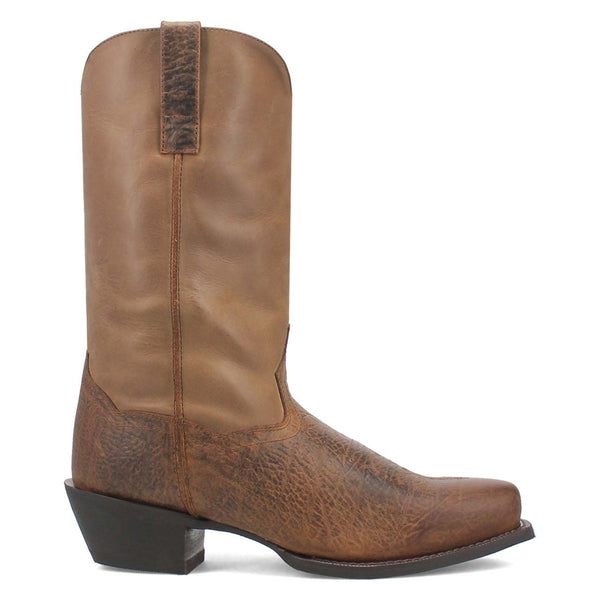 Laredo Gilly 12" Shaft Taupe Cowboy Square Toe Leather Boot