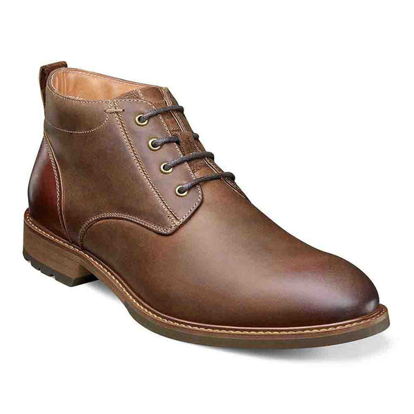 Florsheim Brown Crazy Horse Lodge Plain Toe Chukka Boots