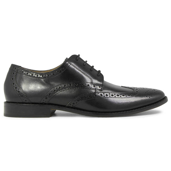 Florsheim Montinaro Black Leather Wingtip Oxfords