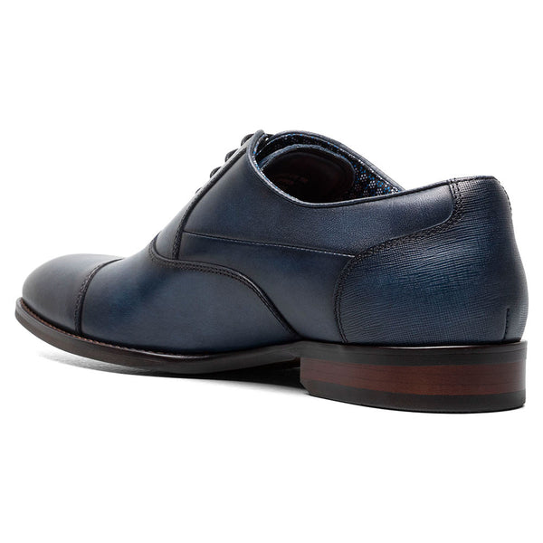 Stacy Adams Kallum Navy Cap Toe Oxford Shoes