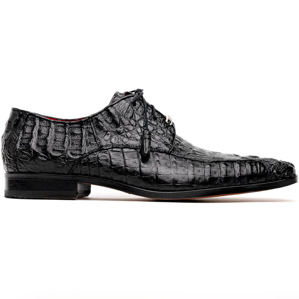 Marco Di Milano Apricena Derby Black Caiman Shoes