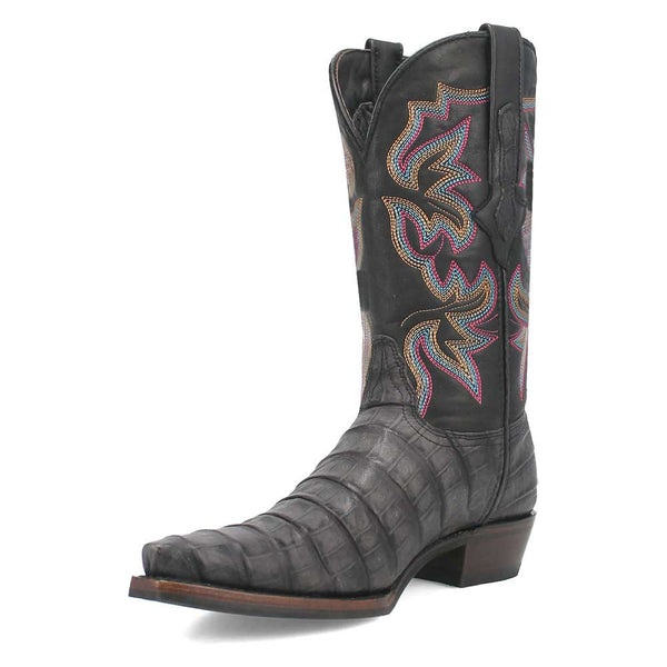 Dingo's Black Gator Print Snip Toe Cowboy Boot