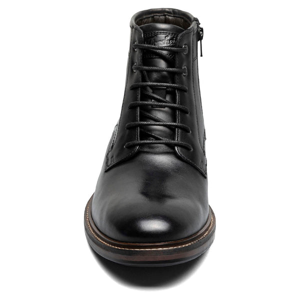 Florsheim Forge Plain Toe Black Lace Up Boots