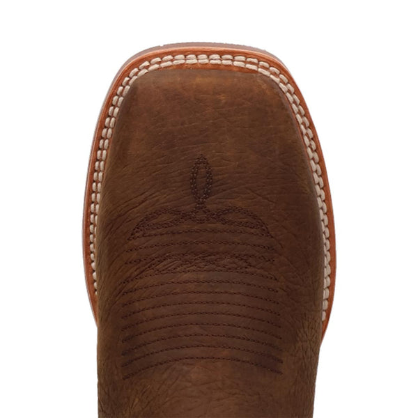 Dan Post Men's Bridgestone Chocolate & Tan Square Toe Western Boots