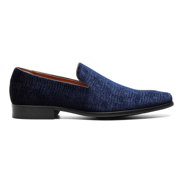 Florsheim Navy Postino Plain Toe Velvet Slip On