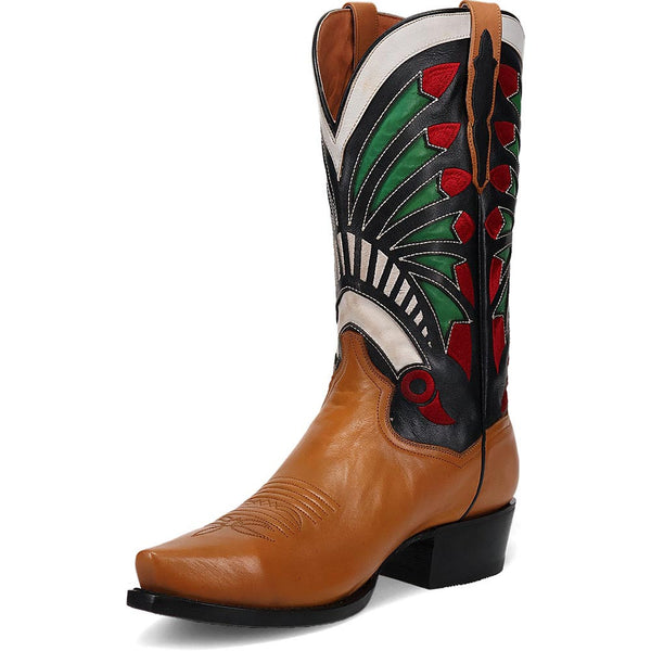 Dan Post Men's Snip Toe Western Tom Horn Tan Ronan Boots