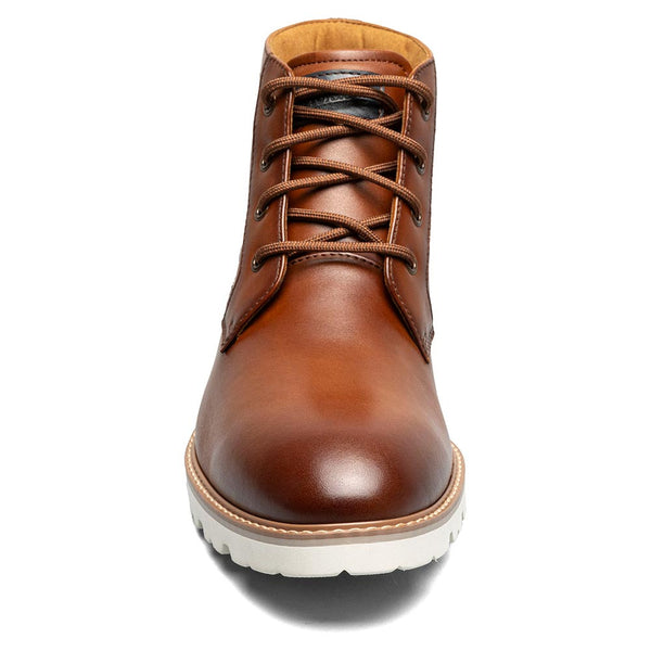 Florsheim Renegade Plain Toe Cognac 4 Eye Boots