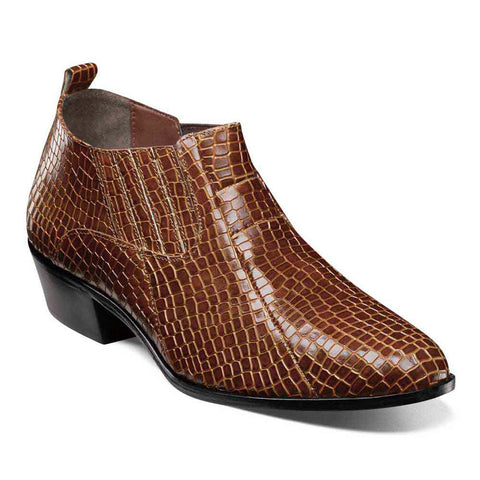 Stacy Adams SANDOVAL Cognac Cuban Heeled Boots