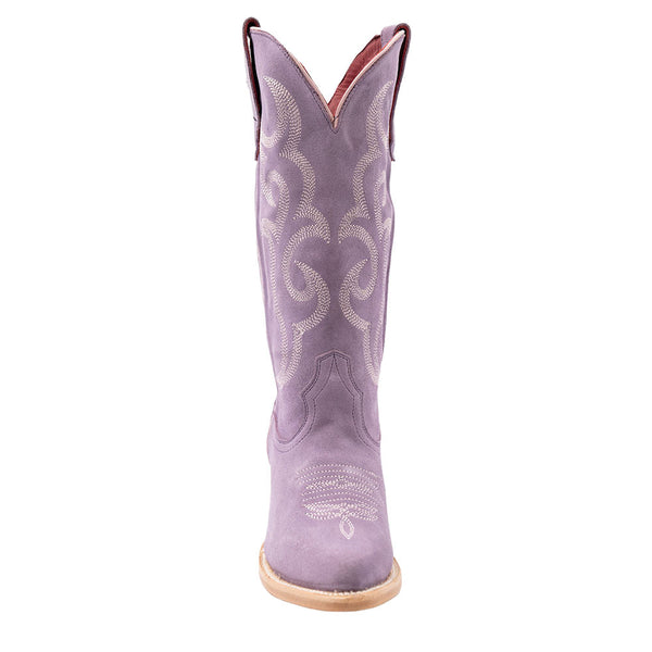 Ferrini Quinn Lilac Full Grain Leather Snipped Toe Cowboy Boots