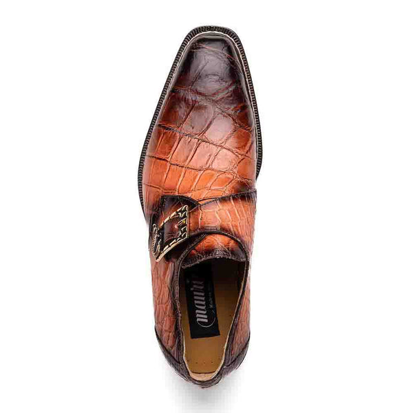 Mauri Men’s Nitti Peach and Dirty T.Moro Alligator Ornamental Dress Shoes