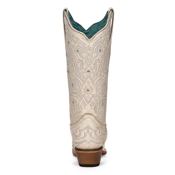 Corral Women's Snip Toe Embroidery & Crystal Boots