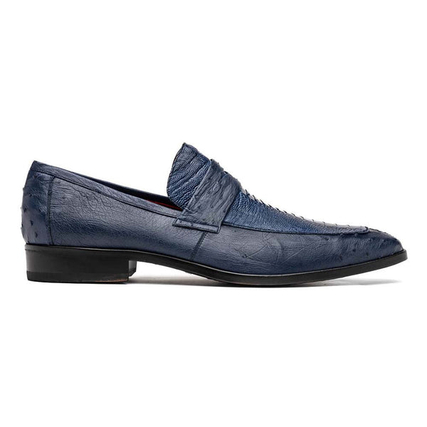 MARCO DI MILANO Fangio Denim Blue Classic Penny Loafer