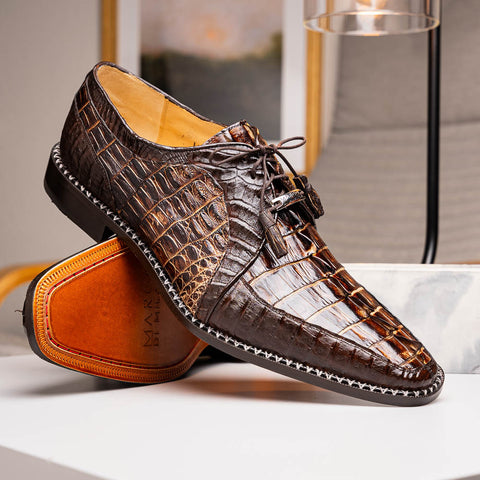 Marco Di Milano Caribe Derby Orix/Brown Caiman Shoes