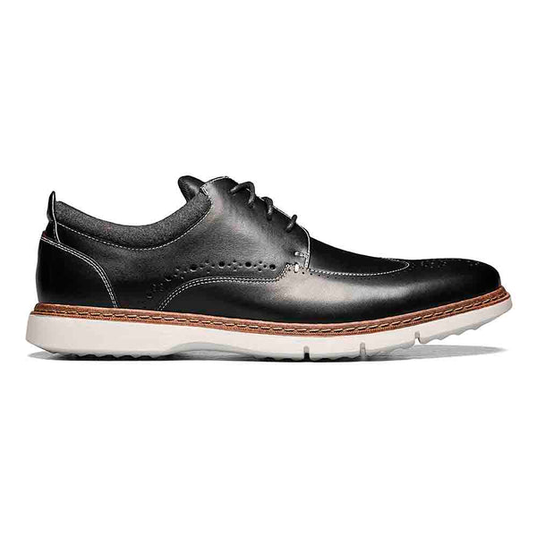 Stacy Adams Synergy Black Smooth Leather Mens Wingtip Oxford