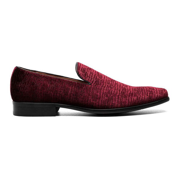 Florsheim Burgundy Postino Plain Toe Velvet Slip On