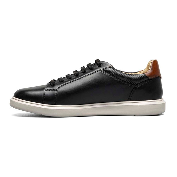 Florsheim Social Lace Toe Sneaker in Black with White