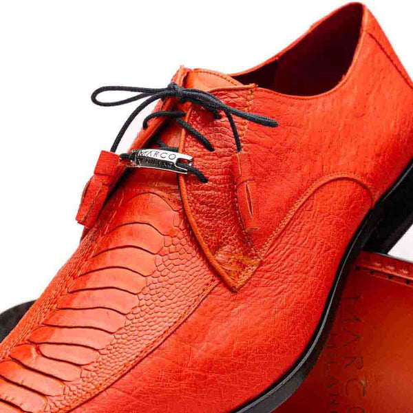 Marco Di Milano Andretti Dress Orange Ostrich Leg Shoes