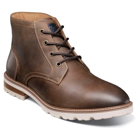 Florsheim Renegade Plain Toe Brown Crazy Horse 4 Eye Boots