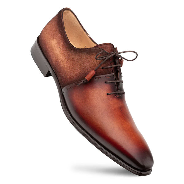 Mezlan Colomer Cognac/Rust Calf/Suede Oxford Shoes