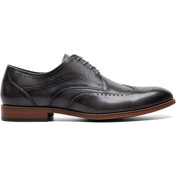 Stacy Adams Gray BRAYDEN Wingtip Oxford Shoes