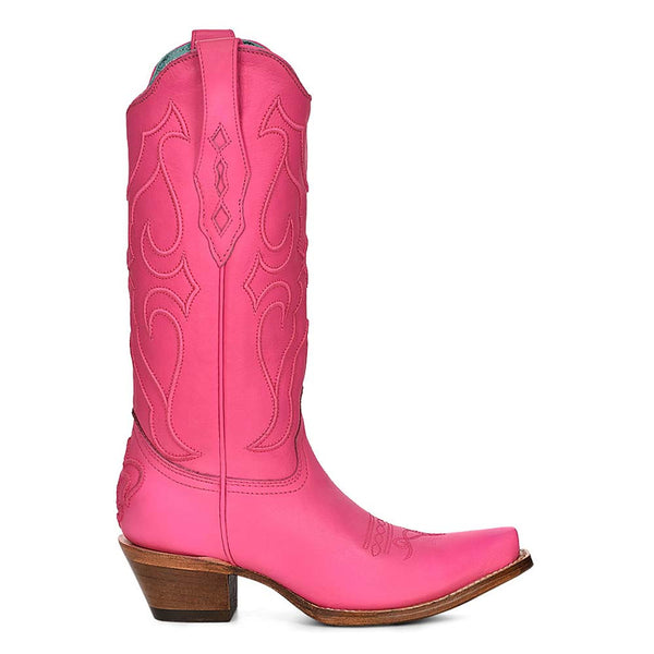 Corral Women’s Snip Toe Fuchsia Pink Embroidered Boots