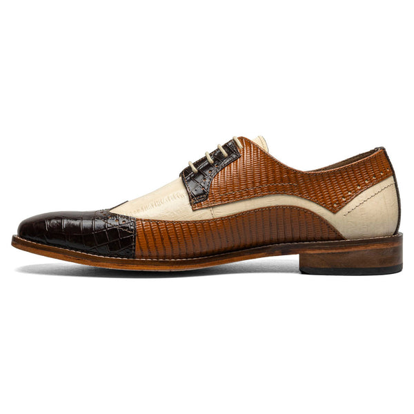 Stacy Adams Gallinari Brown Multi Wingtip Lace Up