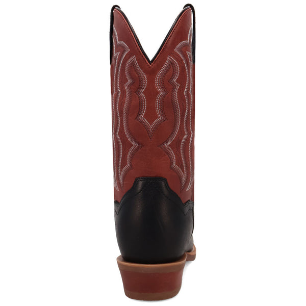 Dan Post Men's Creed Black & Red Leather Western Boots