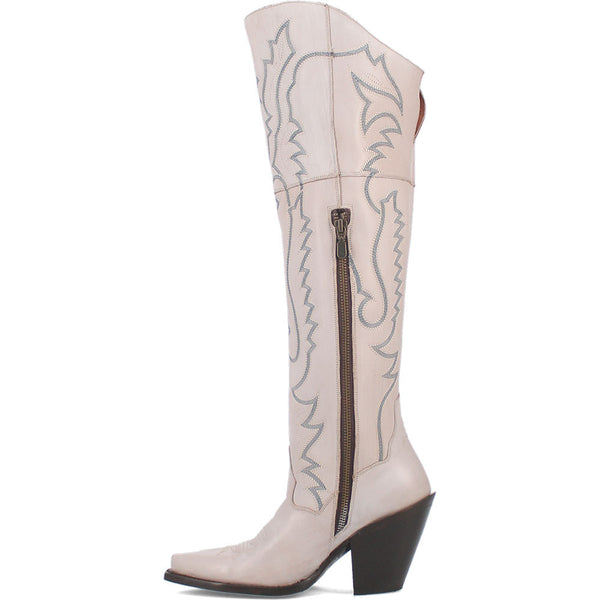 Dan Post Women's Tall White Western Loverly Boots