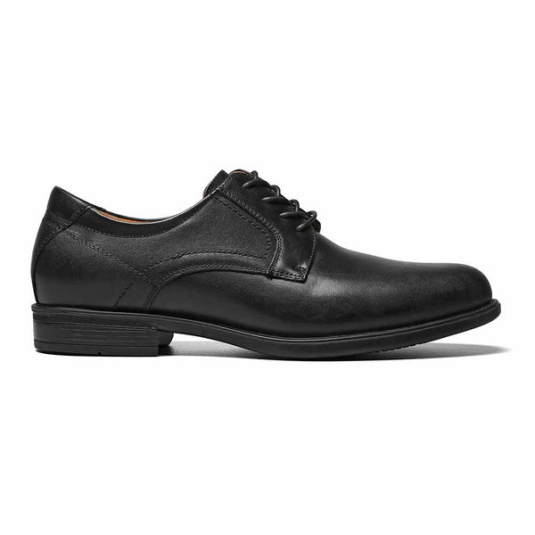 Florsheim Midtown Black Leather Plain Toe Oxfords