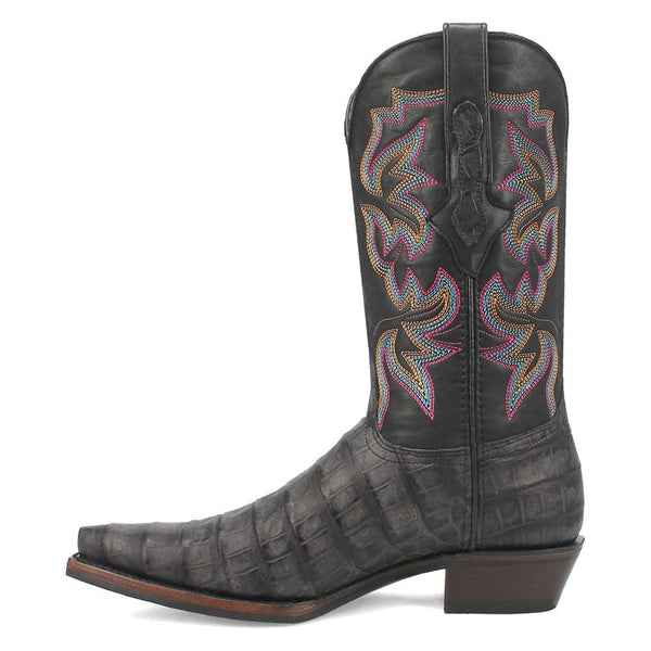 Dingo's Black Gator Print Snip Toe Cowboy Boot