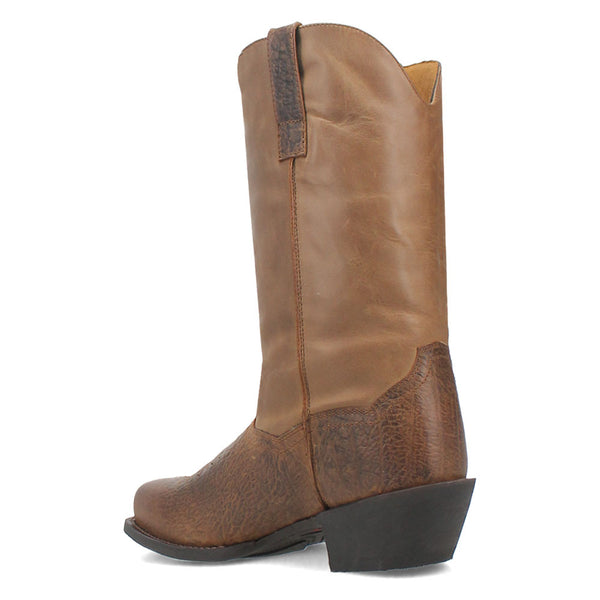 Laredo Gilly 12" Shaft Taupe Cowboy Square Toe Leather Boot