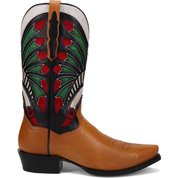 Dan Post Men's Snip Toe Western Tom Horn Tan Ronan Boots