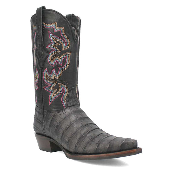 Dingo's Black Gator Print Snip Toe Cowboy Boot