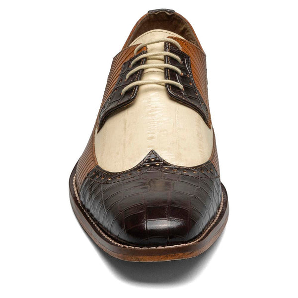 Stacy Adams Gallinari Brown Multi Wingtip Lace Up