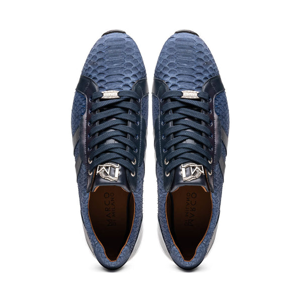 Marco Di Milano VERONA Navy Python & Calfskin Sneakers