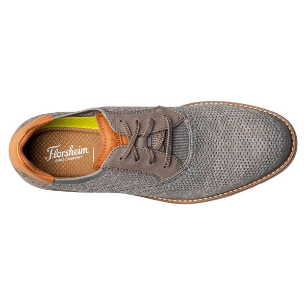 Florsheim VIBE Knit Plain Toe Gray Oxford Shoes