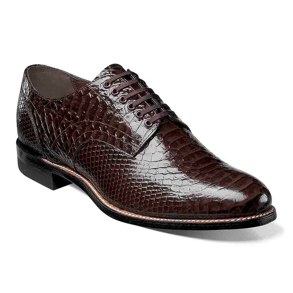 Stacy Adams Madison Brown Anaconda Print Oxford