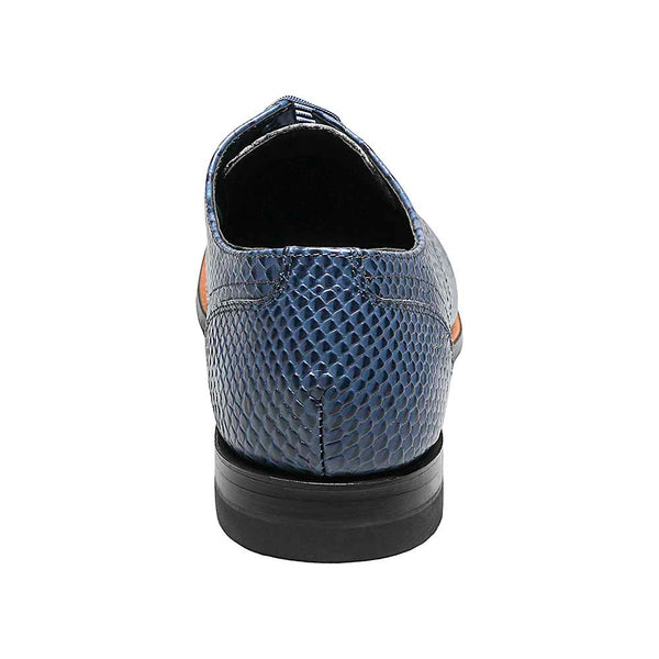 Stacy Adams Madison Blue Anaconda Print Oxford