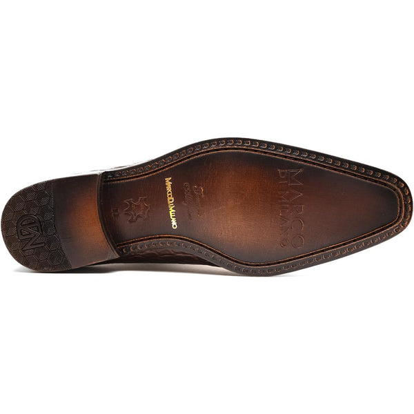 Marco Di Milano Bono Brown Alligator Dress Shoes