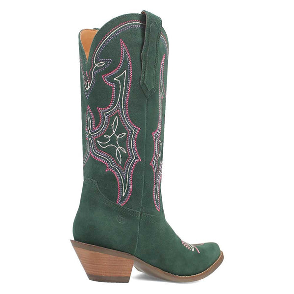 Dingo's Hot Sauce Green Snip Toe Suede Leather Boots