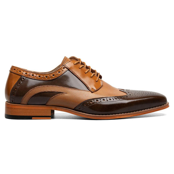 Stacy Adams Ivingale Brown Multi Men’s Wingtip Oxford in Shoes