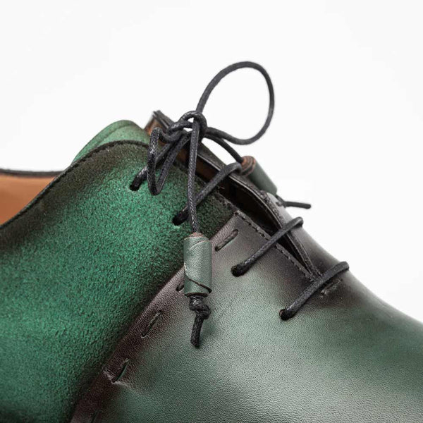 Mezlan Colomer Forest/Green Calf/Suede Oxford Shoes