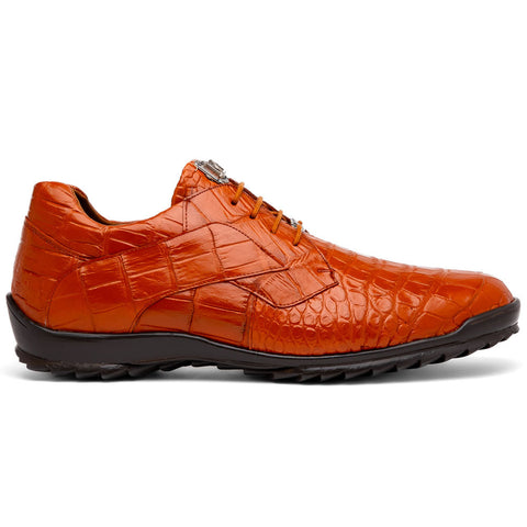 Marco Di Milano Vulcan Honey Alligator Derby Shoes